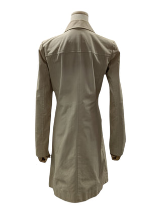Beige Cotton Trench Coat