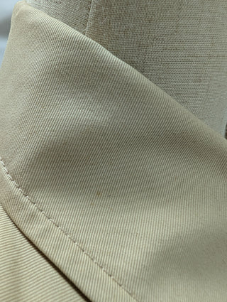 Beige Cotton Trench Coat