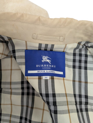 Beige Cotton Trench Coat