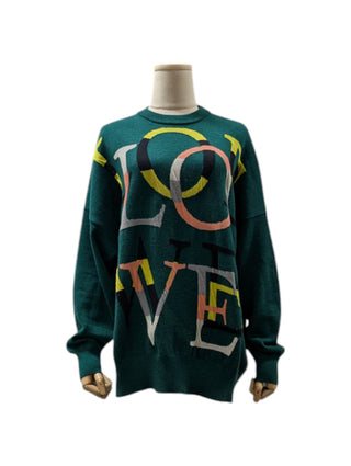 Green 'Love Loewe' Pullover