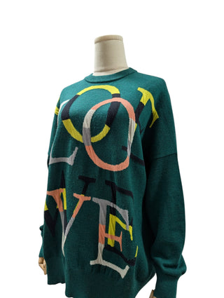 Green 'Love Loewe' Pullover