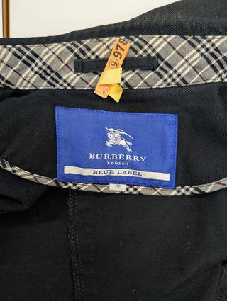 Black Cotton Mid-Length Jacket