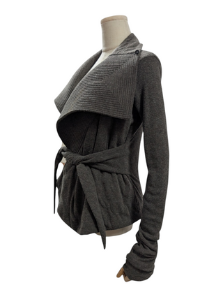 Rick Owens Lilies Grey Short Robe With Wrapping, detail 2
