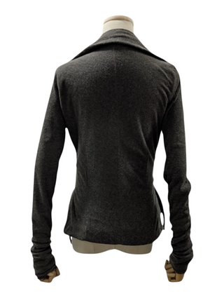 Rick Owens Lilies Grey Short Robe With Wrapping, back