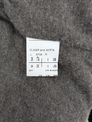 Grey Short Robe With Wrapping