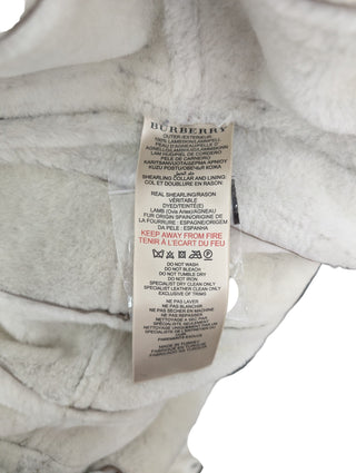 Taupe Shearling Mid-Length Overcoat