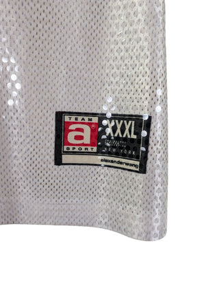 White Sequined Basketball Jersey