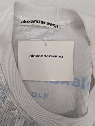 White Sequined Basketball Jersey