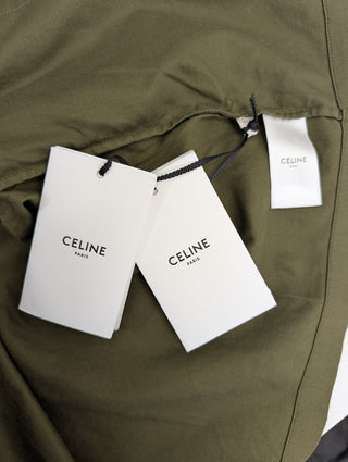 Khaki Short Sleeve Shirt With Logo Buttons