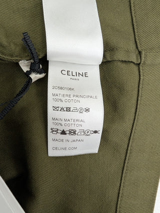 Khaki Short Sleeve Shirt With Logo Buttons