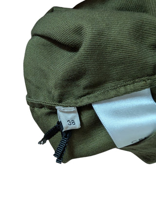 Khaki Short Sleeve Shirt With Logo Buttons