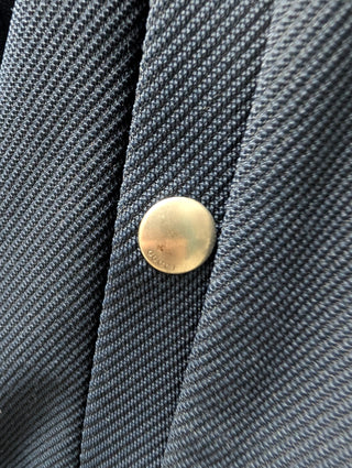 Navy Blue Zip Up Jacket With Signature Gucci Color Trims