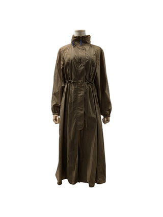 Earth Color Lightweight Long Trench