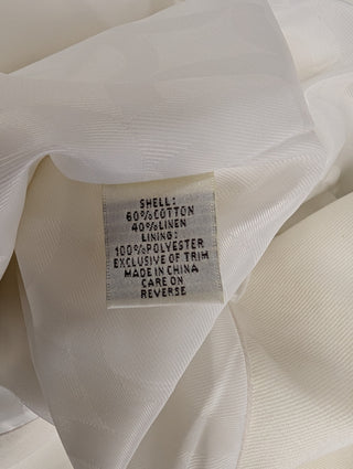 Beige Double Breasted Cropped Jacket With Gold Buttons