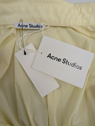 Light Yellow Long Sleeve Shirt Dress