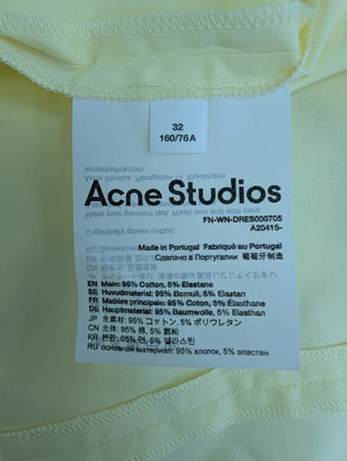 Light Yellow Long Sleeve Shirt Dress