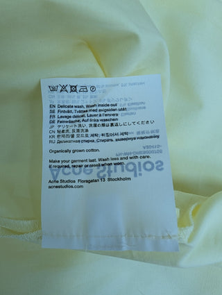 Light Yellow Long Sleeve Shirt Dress