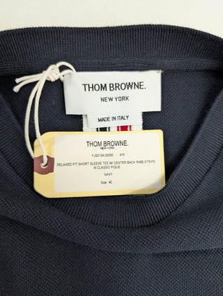 Navy Blue Round Neck Tee