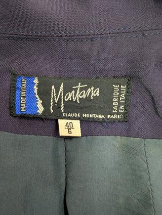 Dark Violet Single Button Blazer