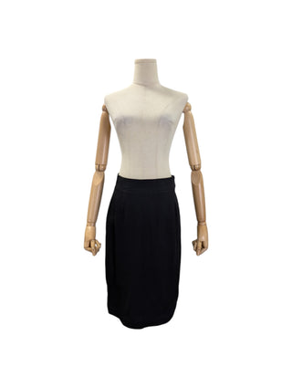 Black Wool Skirt