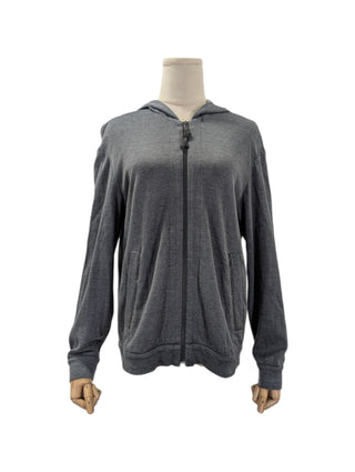 Grey Monili Detail Hoodie