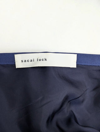 Blue And Green Plaid Skirt With Lace Trimmings