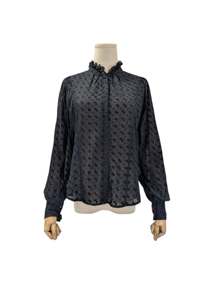 Black Cotton Blouse