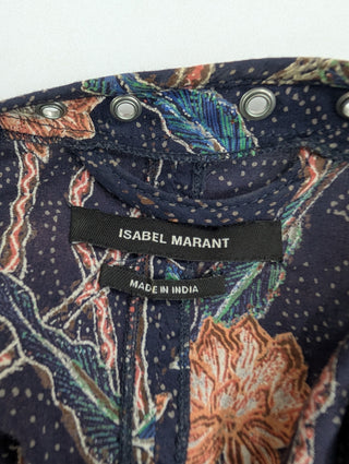 Navy Overall Printed Dress