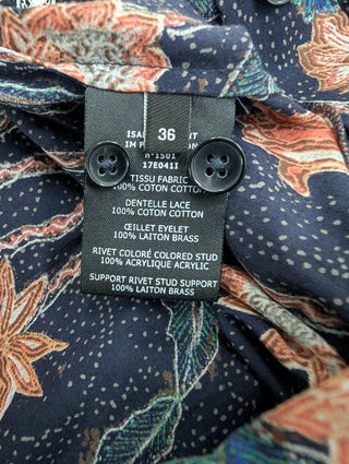 Navy Overall Printed Dress