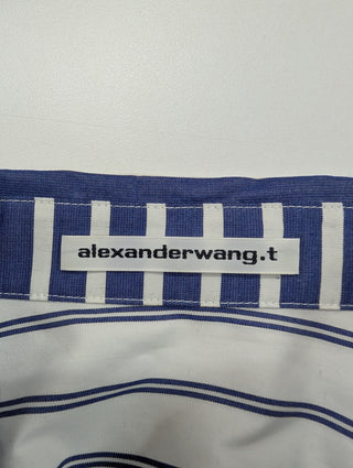 Blue Striped Oversized Shirt