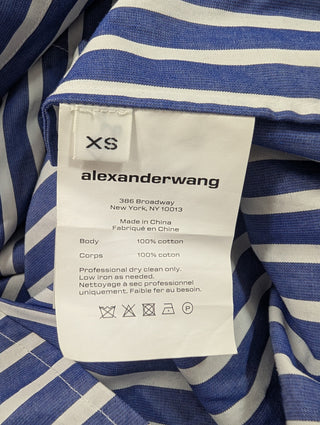 Blue Striped Oversized Shirt