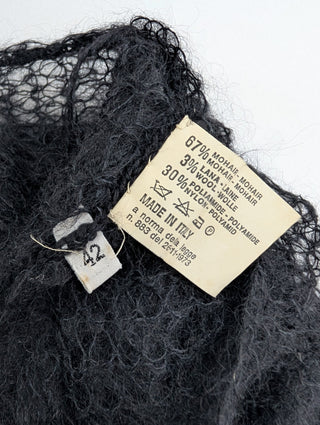 Black Mesh See Through Cardigan