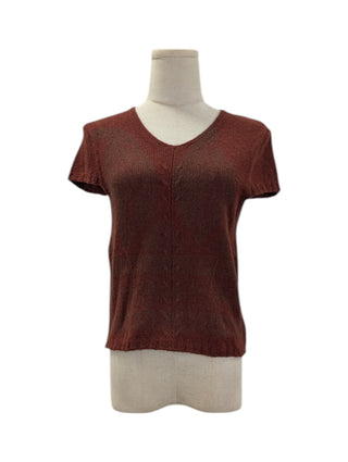 Maroon Jumper With Overall Print