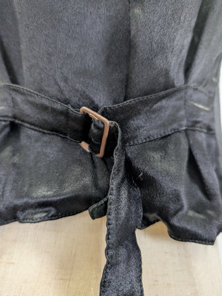 Black Cropped Waistcoat