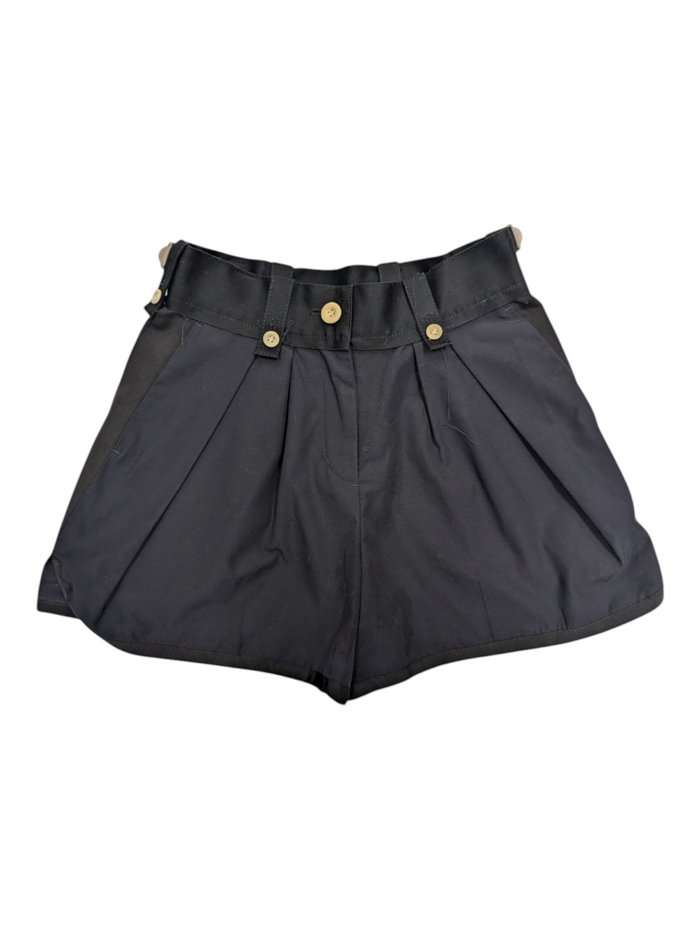 Sacai Navy And Black Buckled Shorts