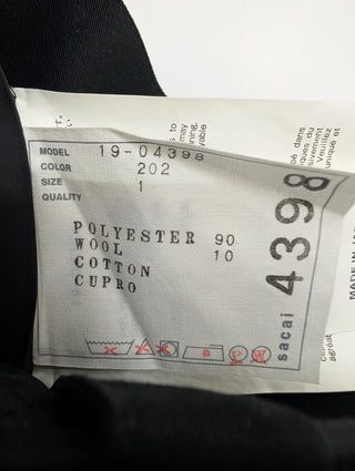 Navy And Black Buckled Shorts