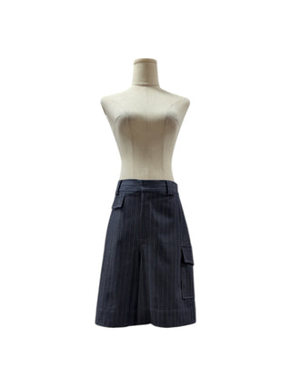 Pin Striped Blue Shorts