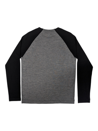 Alexander Wang Grey And Black Raglan Sleeve Sweater, back