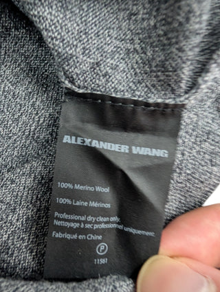 Grey And Black Raglan Sleeve Sweater