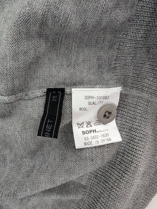 Grey Argyle Cardigan