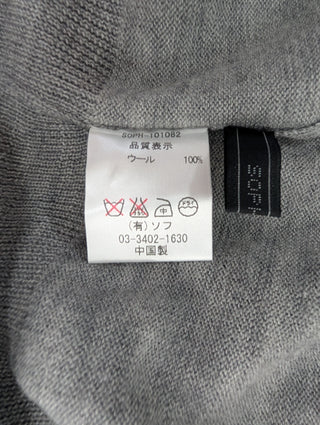 Grey Argyle Cardigan