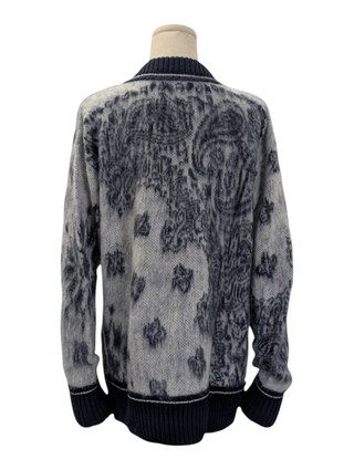 Sacai Blue Bandana Jacquard Knit Pullover, back