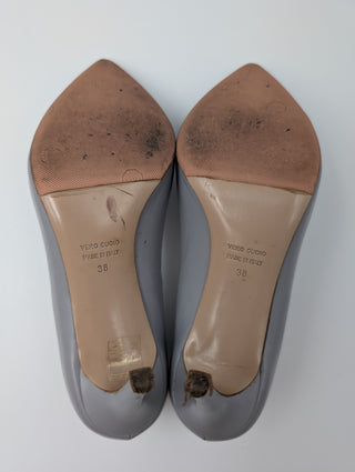 Grey Suede Heels