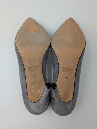 Grey Suede Heels
