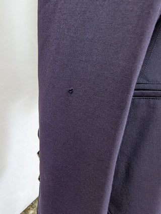 Dark Violet Single Button Blazer