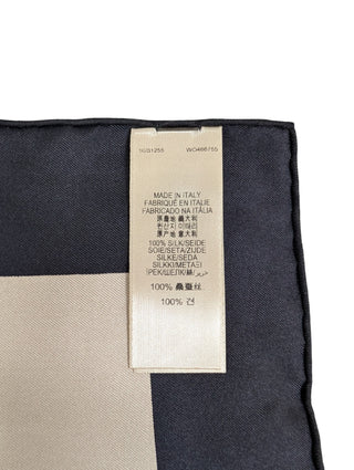 Check Square Silk Scarf