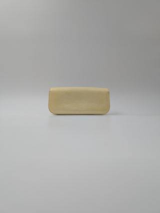 Light Yellow Monogram Clutch