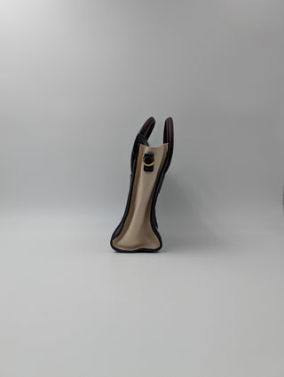 Celine Nano Luggage Shoulder Bag In Beige, Olive And Black