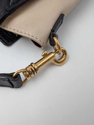 Celine Nano Luggage Shoulder Bag In Beige, Olive And Black