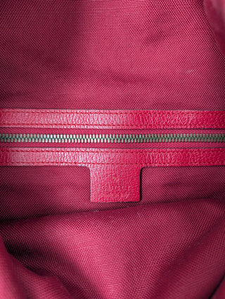 Gucci Canvas Sylvie Stripe Logo Drawstring Backpack